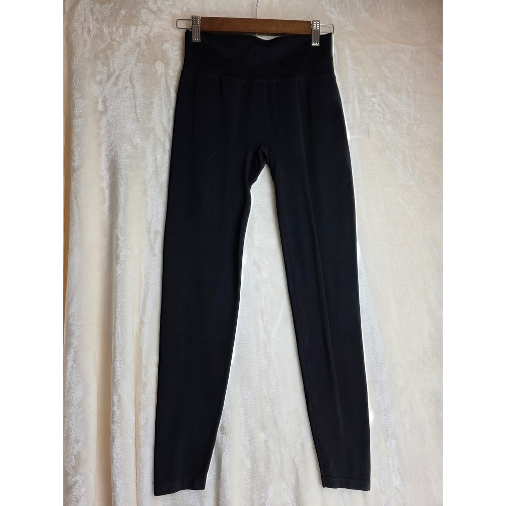 PINK ACTIVE Black Seamless Leggings High Waisted‎ Stretch Athleisure Size S